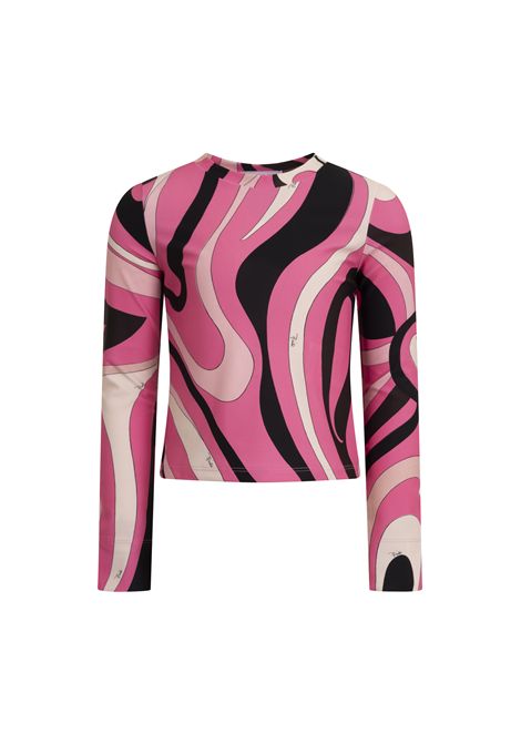 T-shirt con stampa EMILIO PUCCI | PZ8C20 Z4191515MA